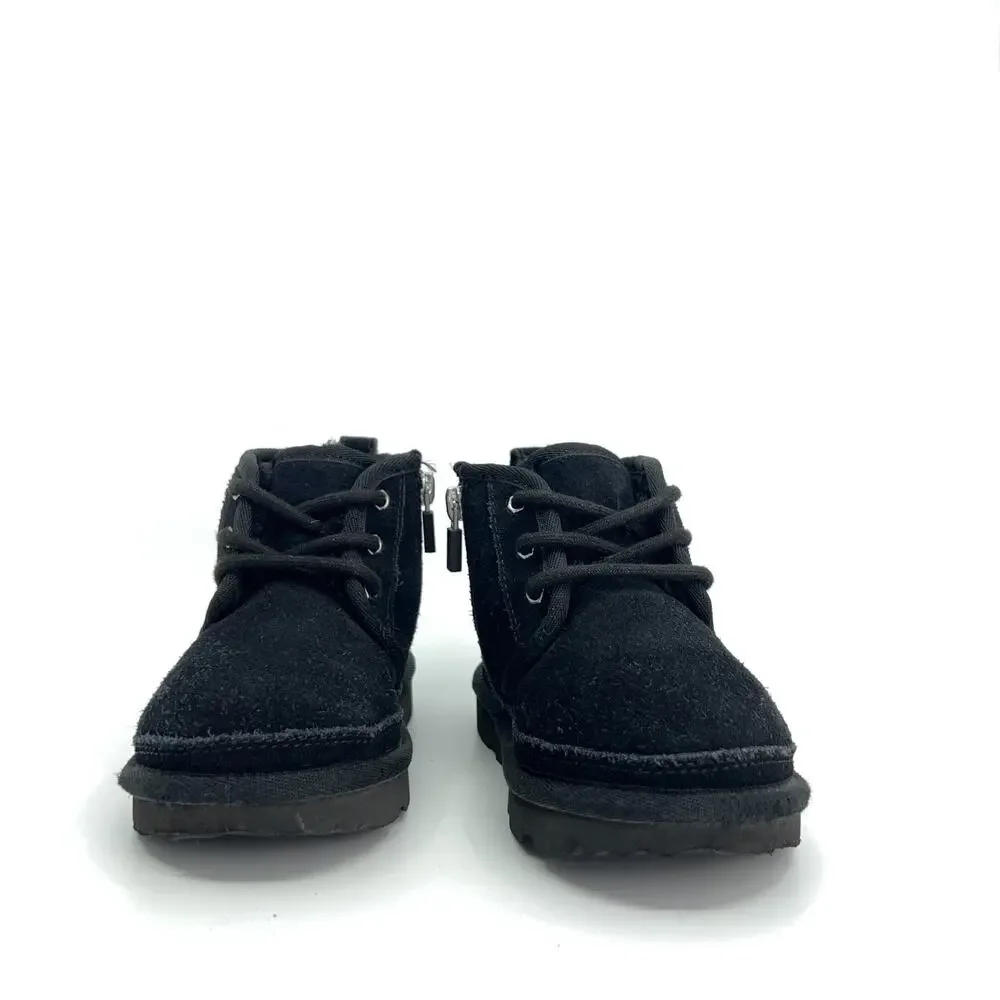 UGG Neumel II Boot Kids US 9 Black Suede Chukka